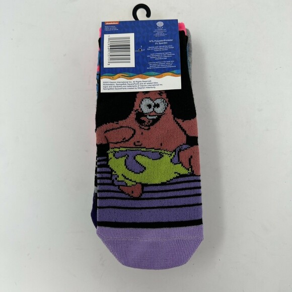 Nickelodeon Spongebob Squarepants Patrick Womens Socks Size 4-11 - Picture 4 of 5